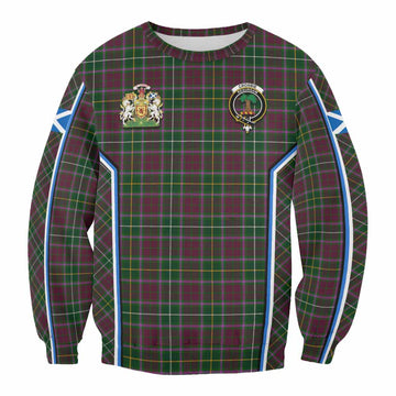 Crosbie Tartan Crest Sweatshirt Scotland Coat of Arm Flag Style - Tartan Vibes Clothing