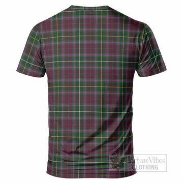 Crosbie Tartan Crest T-Shirt Ferocious Lion Style
