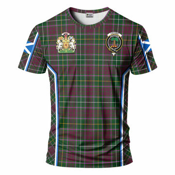 Crosbie Tartan Crest T-shirt Scotland Coat of Arm Flag Style - Tartan Vibes Clothing