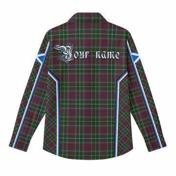 Crosbie Tartan Crest Women Casual Shirt Scotland Coat of Arm Flag Style - Tartan Vibes Clothing
