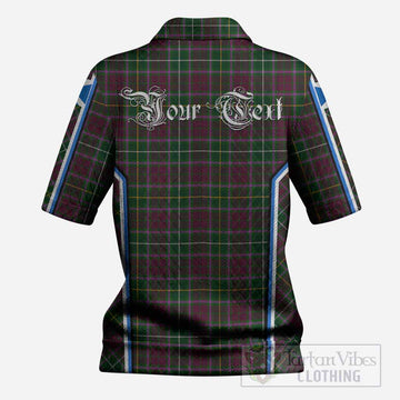 Crosbie Tartan Crest Women’s Polo Sweater Top Scotland Coat of Arm Flag Style