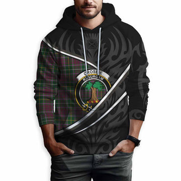 Crosbie Tartan Family Crest Hoodie Celtic Scottish Thistle Floral - Tartan Vibes Clothing