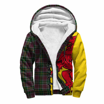 Crosbie Tartan Family Crest Sherpa Hoodie Lion Rampant Honor - Tartan Vibes Clothing