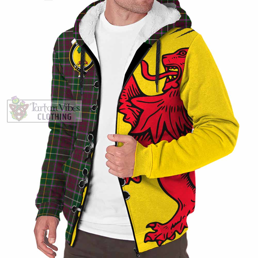 Crosbie Tartan Family Crest Sherpa Hoodie Lion Rampant Honor - Tartan Vibes Clothing