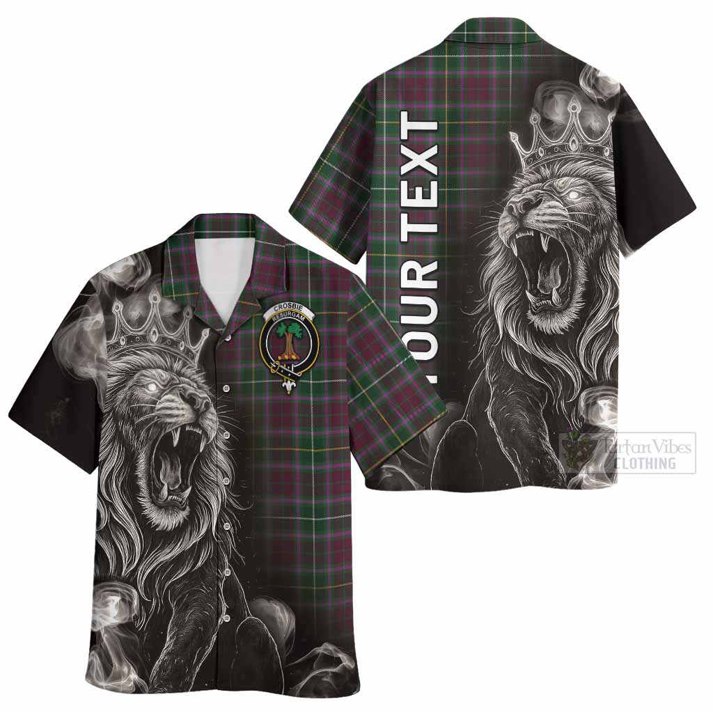 Crosbie Tartan Hawaiian Shirt Roaring Lion Heritage