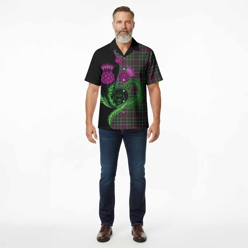 Crosbie Tartan Hawaiian Shirt Traditional Scottish Thistle