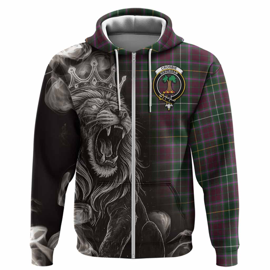 Crosbie Tartan Hoodie Roaring Lion Heritage