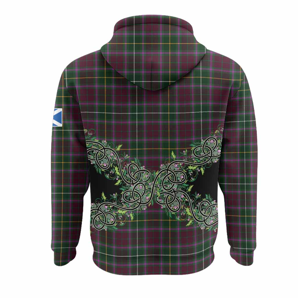 Crosbie Tartan Hoodie Thistle Scottish Spirit