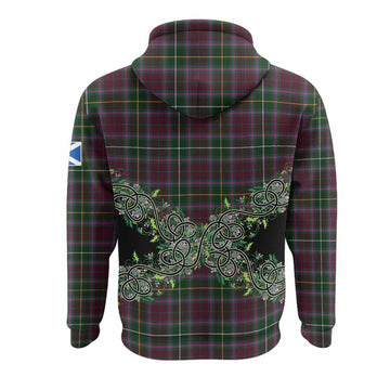 Crosbie Tartan Hoodie Thistle Scottish Spirit