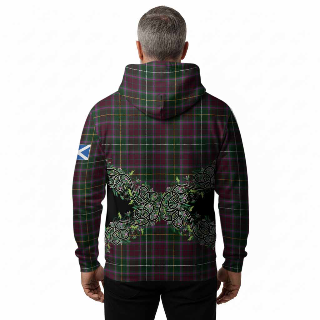 Crosbie Tartan Hoodie Thistle Scottish Spirit