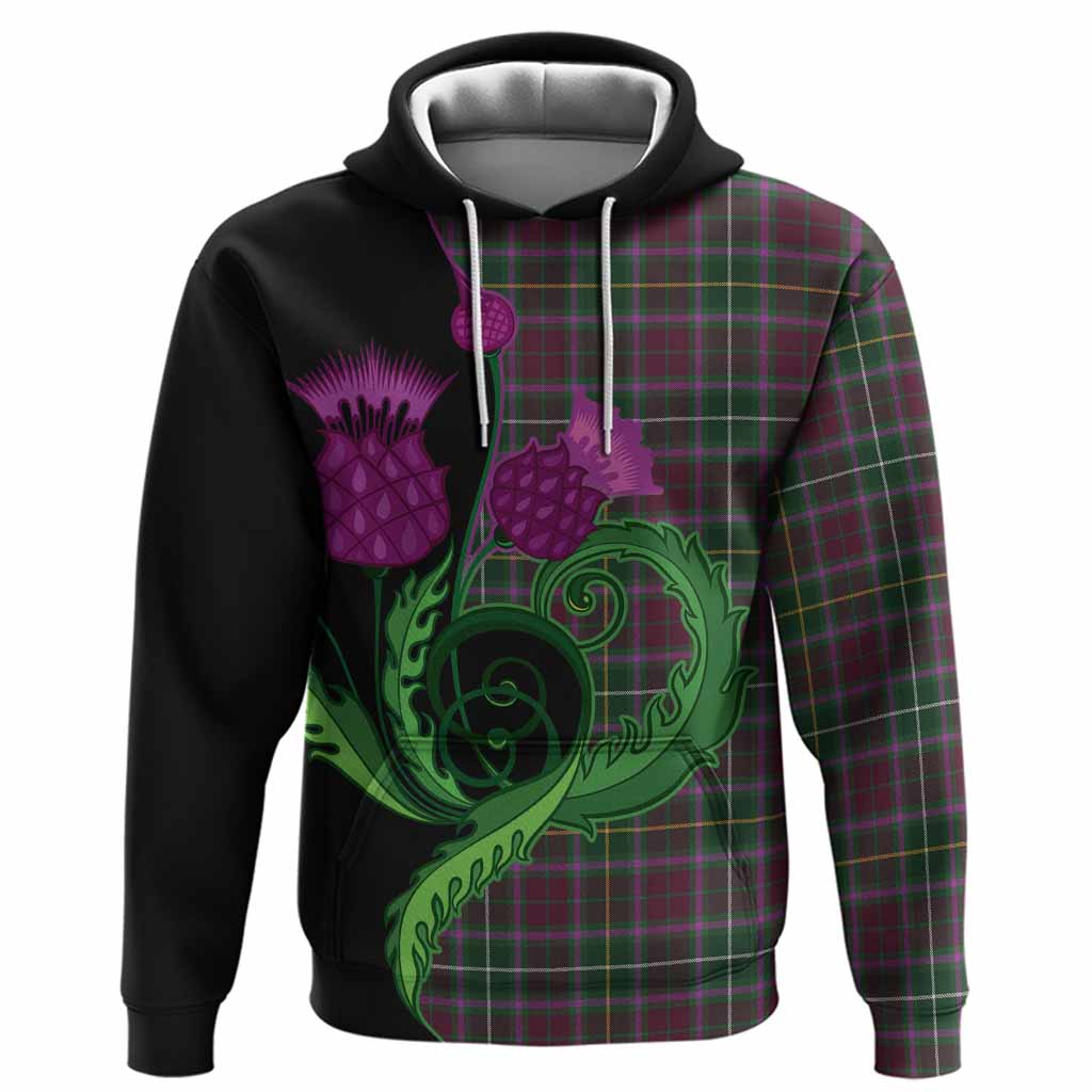 Crosbie Tartan Hoodie Traditional Scottish Thistle