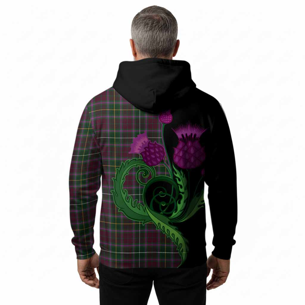 Crosbie Tartan Hoodie Traditional Scottish Thistle