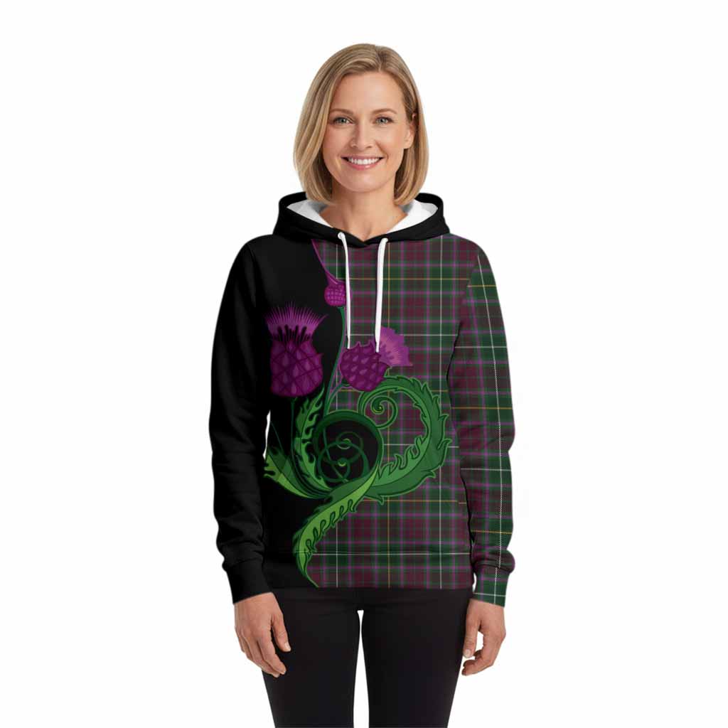Crosbie Tartan Hoodie Traditional Scottish Thistle