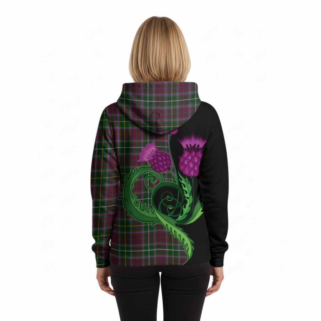 Crosbie Tartan Hoodie Traditional Scottish Thistle