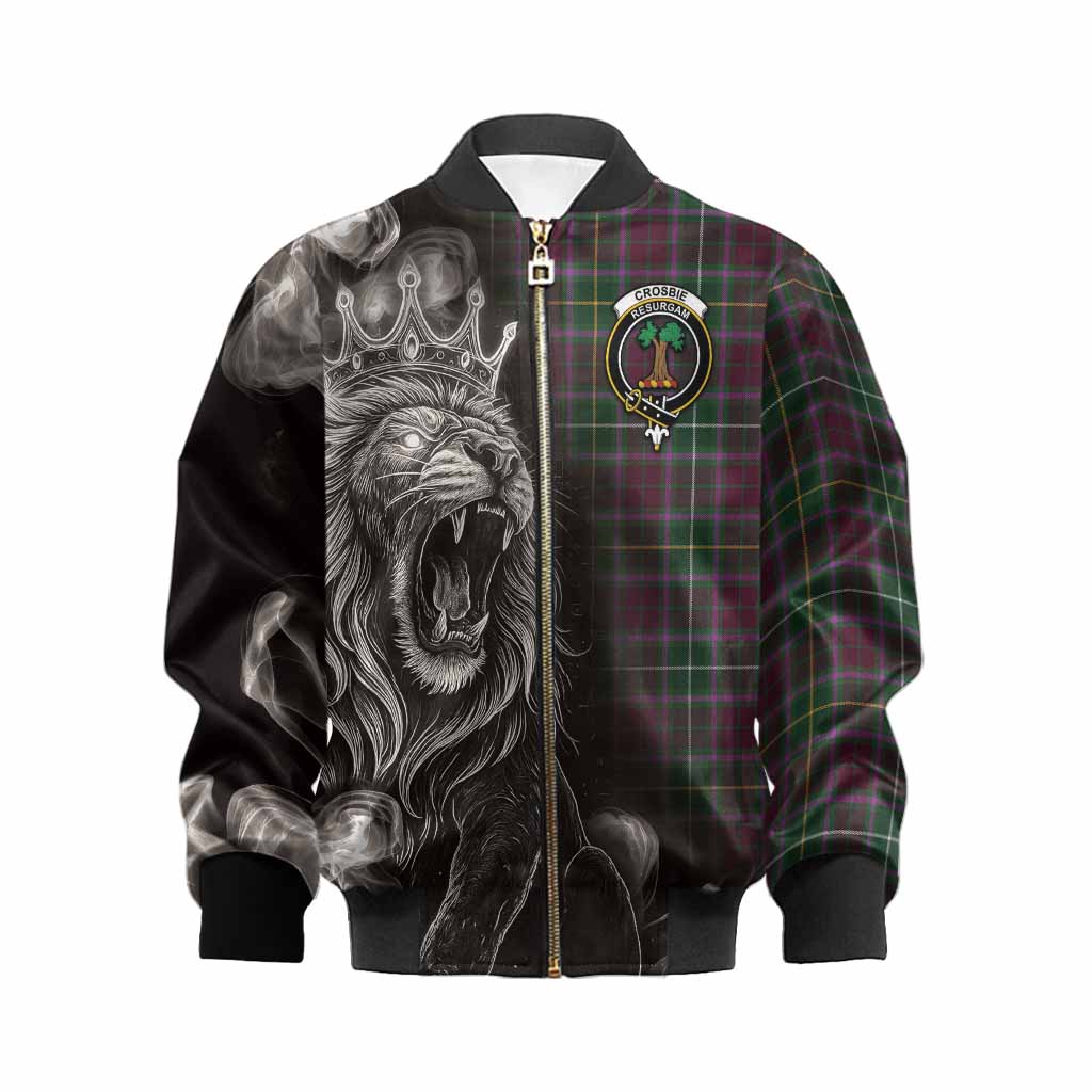Crosbie Tartan Kid Bomber Jacket Roaring Lion Heritage