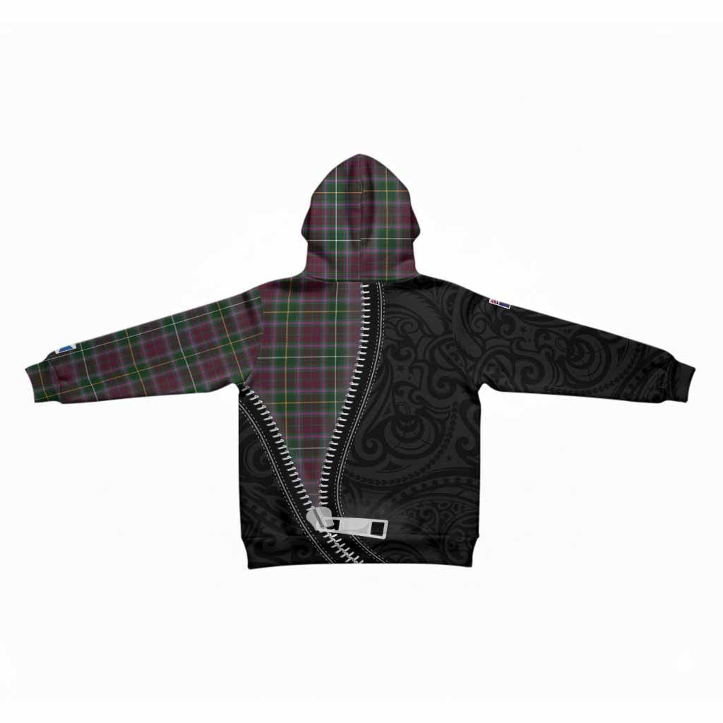 Crosbie Tartan Kid Hoodie New Zealand Pattern Unique Zipper Stylized