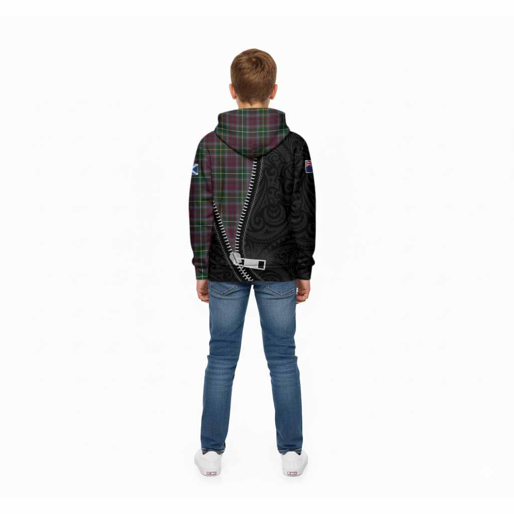Crosbie Tartan Kid Hoodie New Zealand Pattern Unique Zipper Stylized