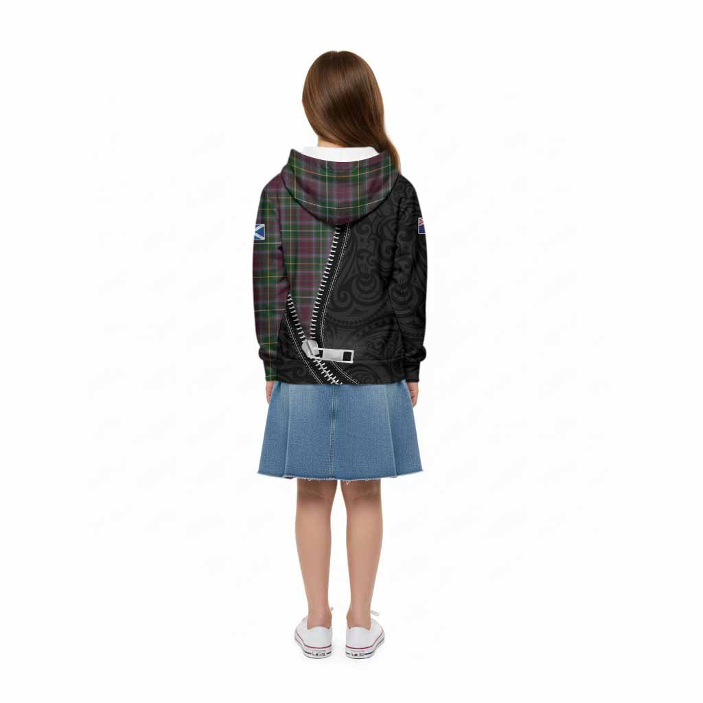 Crosbie Tartan Kid Hoodie New Zealand Pattern Unique Zipper Stylized