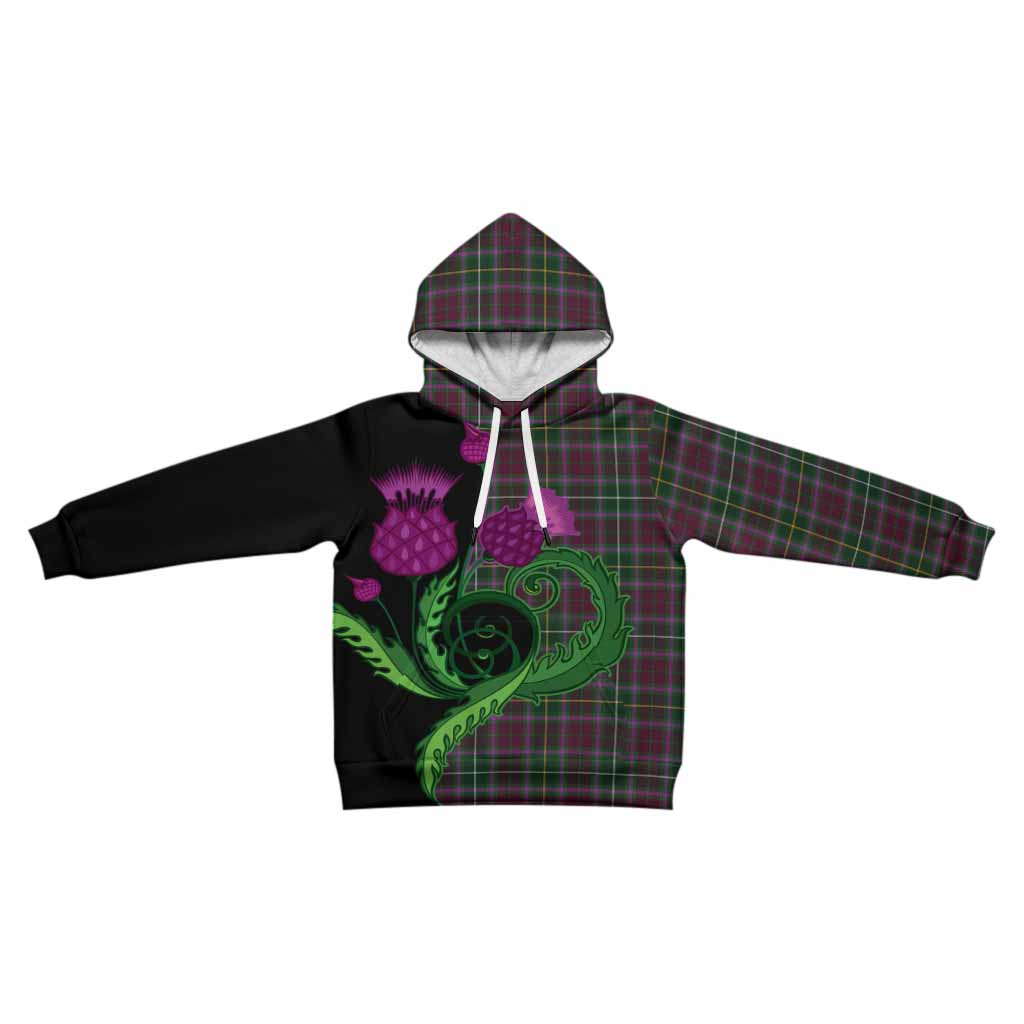 Crosbie Tartan Kid Hoodie Traditional Scottish Thistle