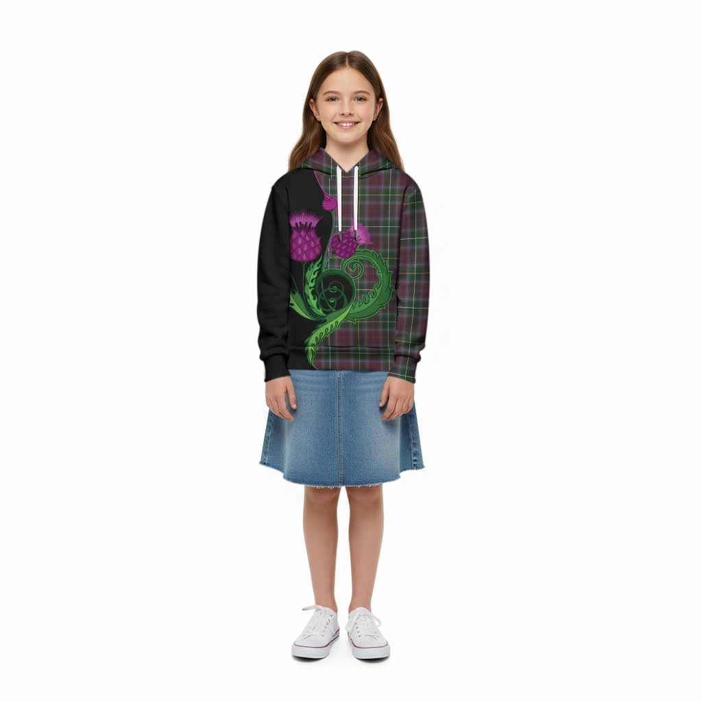 Crosbie Tartan Kid Hoodie Traditional Scottish Thistle