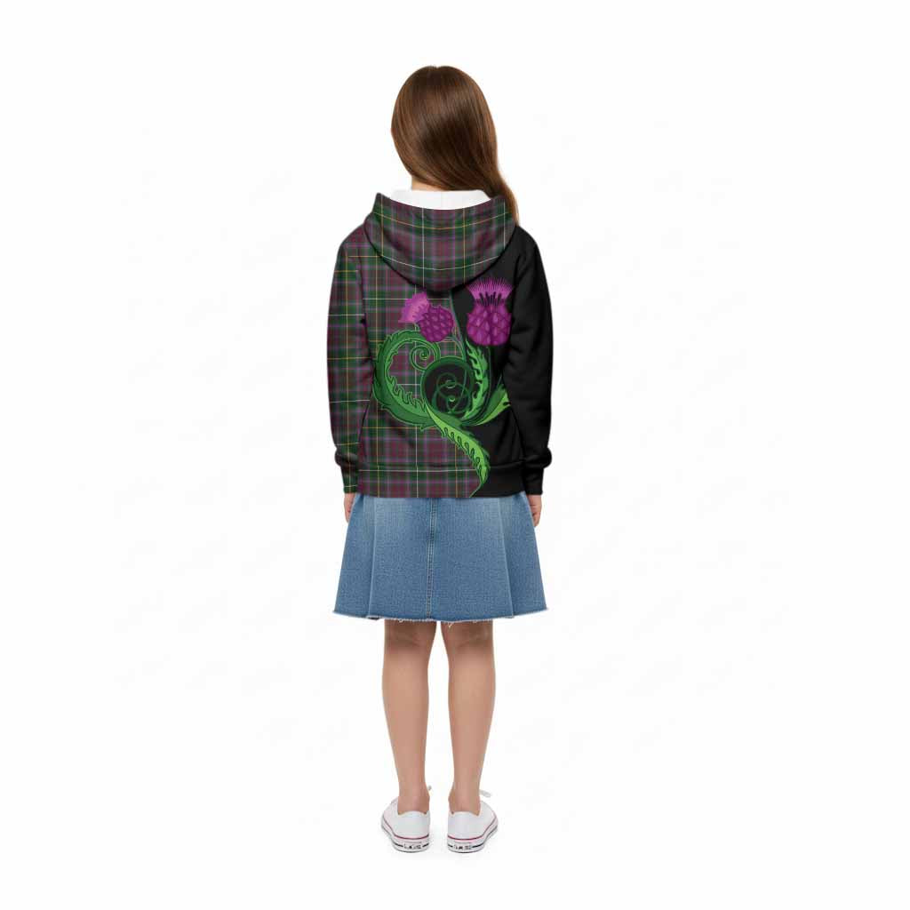 Crosbie Tartan Kid Hoodie Traditional Scottish Thistle