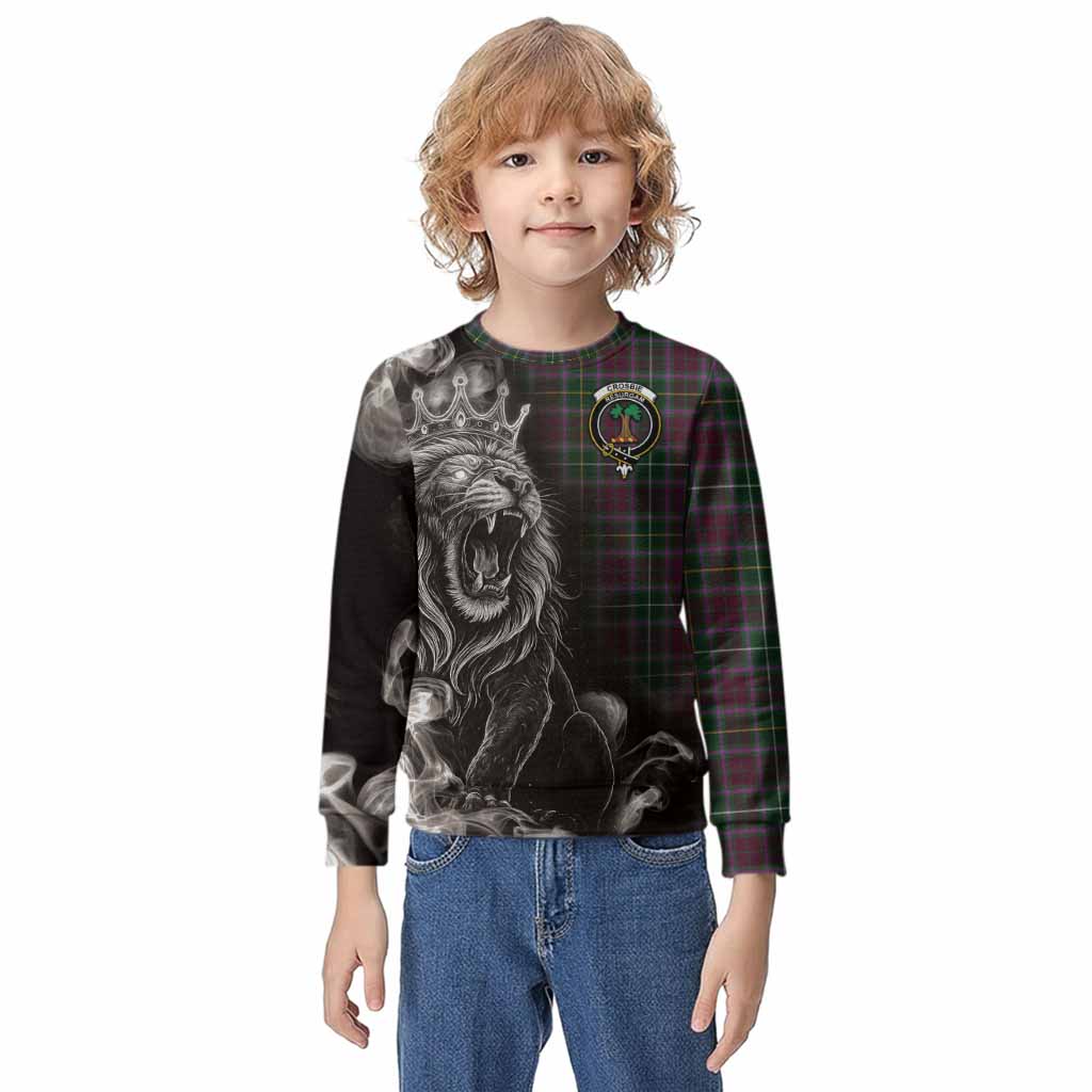 Crosbie Tartan Kid Knitted Sweatshirt Roaring Lion Heritage