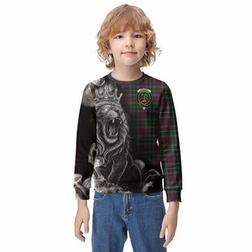 Crosbie Tartan Kid Knitted Sweatshirt Roaring Lion Heritage