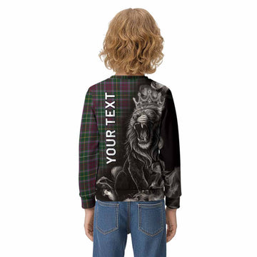 Crosbie Tartan Kid Knitted Sweatshirt Roaring Lion Heritage