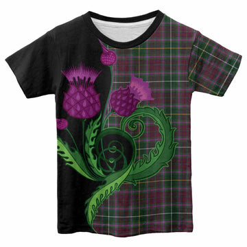 Crosbie Tartan Kid T-shirt Traditional Scottish Thistle