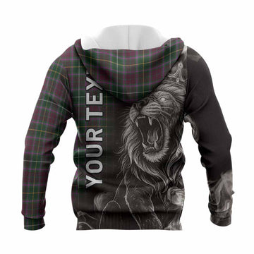 Crosbie Tartan Knitted Hoodie Roaring Lion Heritage
