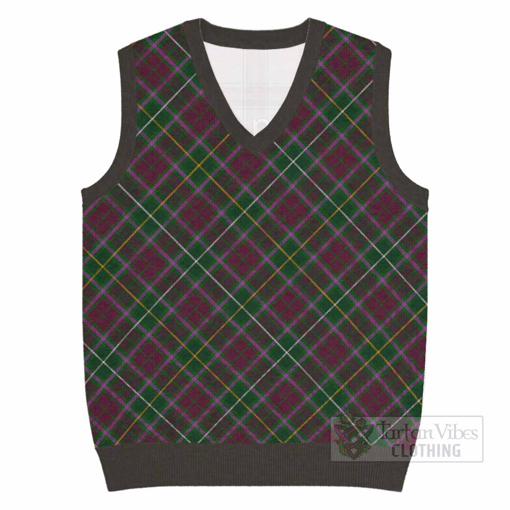 Crosbie Tartan  Knitted V-Neck Vest Cross Style