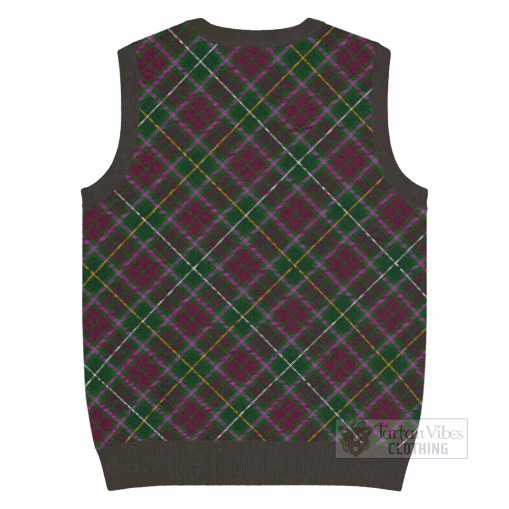 Crosbie Tartan  Knitted V-Neck Vest Cross Style