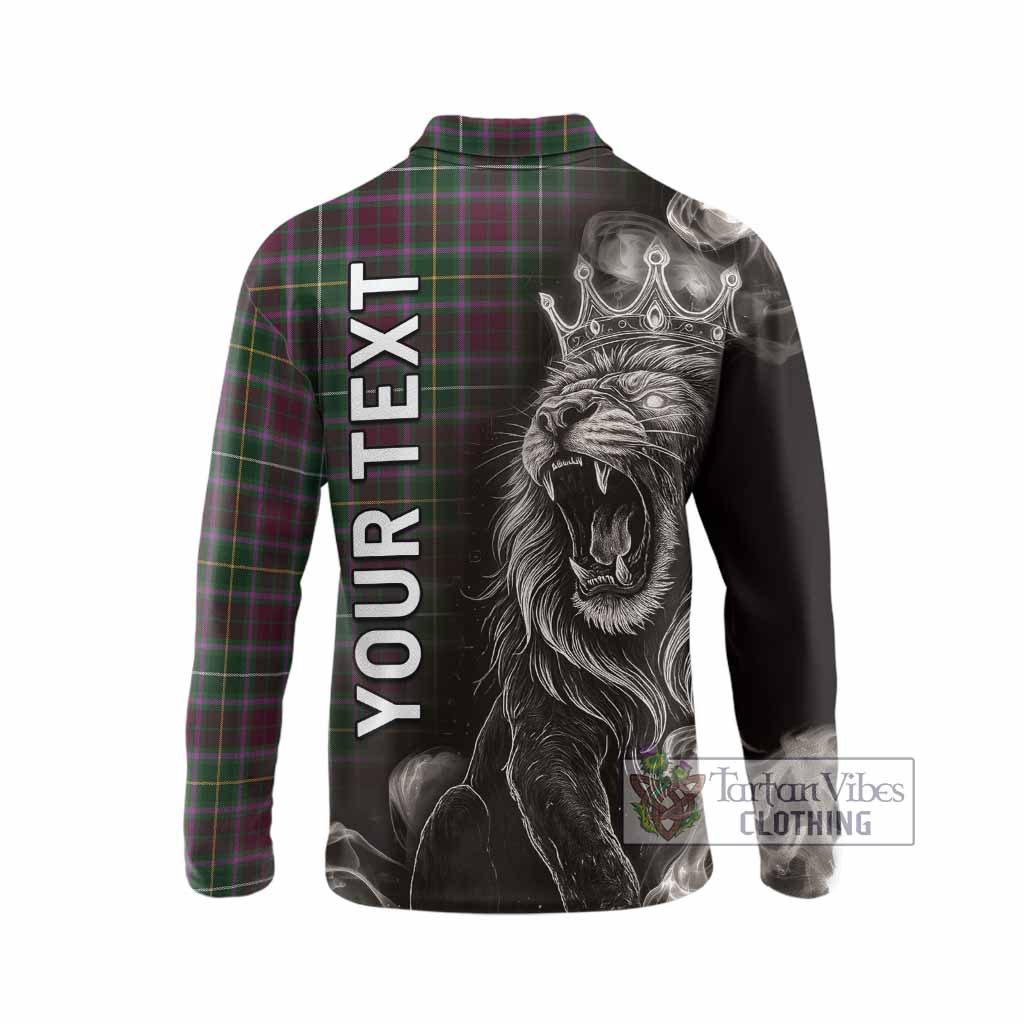 Crosbie Tartan Long Sleeve Polo Shirt Roaring Lion Heritage