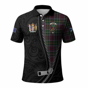 Crosbie Tartan Polo Shirt New Zealand Pattern Unique Zipper Stylized