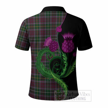 Crosbie Tartan Polo Shirt Traditional Scottish Thistle