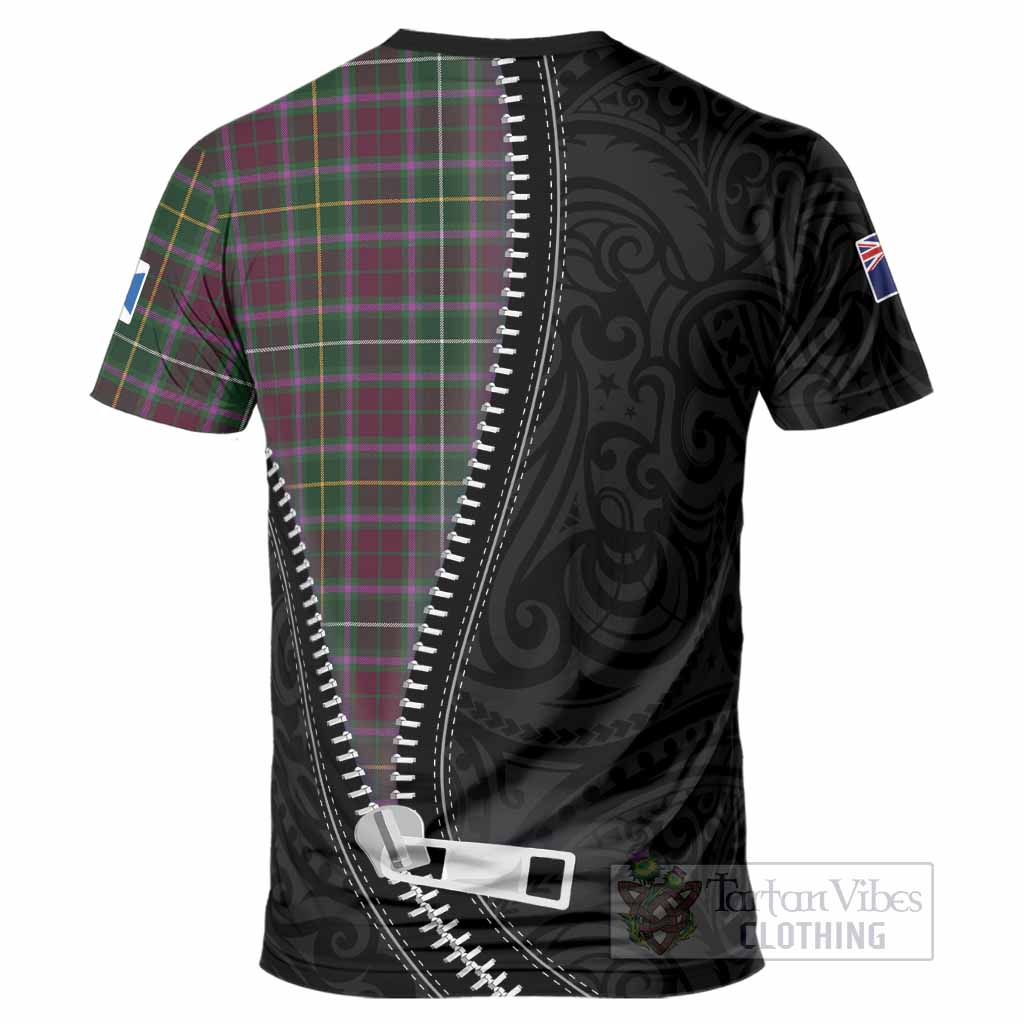 Crosbie Tartan T-Shirt New Zealand Pattern Unique Zipper Stylized