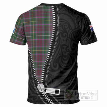 Crosbie Tartan T-Shirt New Zealand Pattern Unique Zipper Stylized