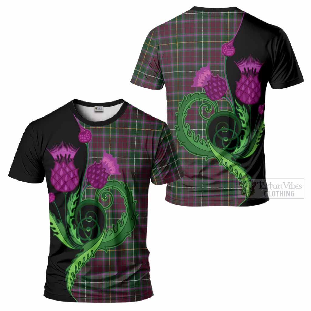 Crosbie Tartan T-Shirt Traditional Scottish Thistle