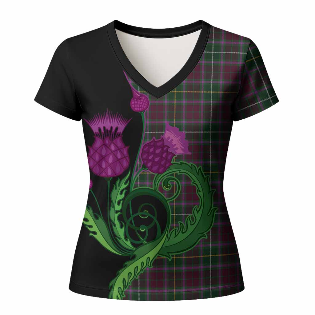 Crosbie Tartan Women T shirt Traditional Scottish Thistle