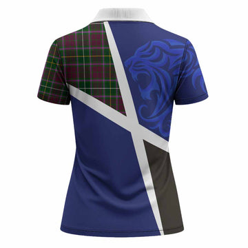 Crosbie The Scottish Football Crest Women Polo Shirt Lion-Tartan Army