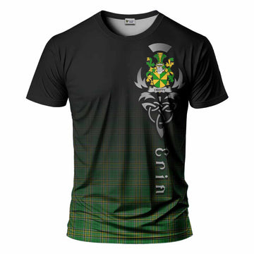 Tartan Vibes Clothing Crotty Irish Clan T-Shirt with Coat of Arms Erin Go Bragh Celtic Inspired