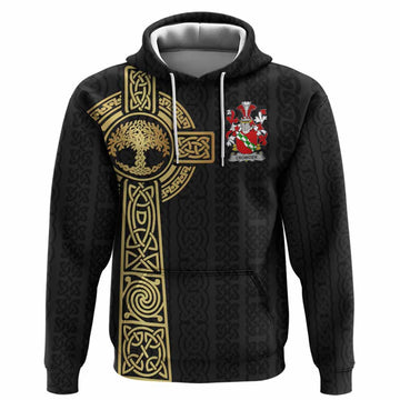 Crowder Irish Coat of Arms Hoodie with Celtic Tree of Life Inspired