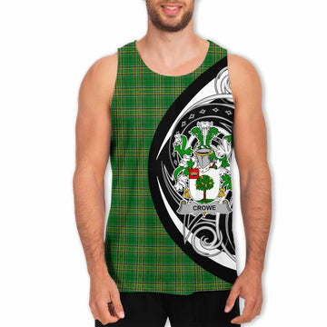 Tartan Vibes Clothing Crowe Irish Clan Men's Tank Top Celtic Circle Style