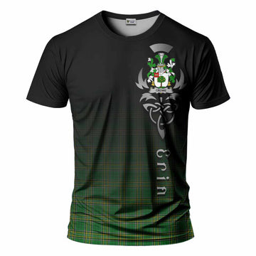 Tartan Vibes Clothing Crowe Irish Clan T-Shirt with Coat of Arms Erin Go Bragh Celtic Inspired
