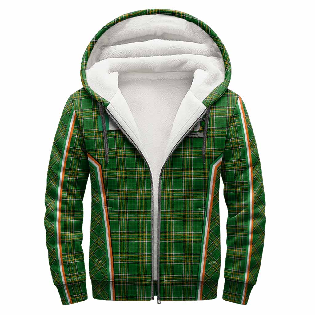 Crowe Irish Clan Coat of Arm Tartan Sherpa Hoodie Flag Style