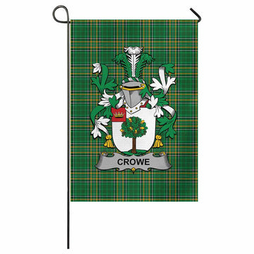 Crowe Irish Clan Tartan Flag with Coat of Arms