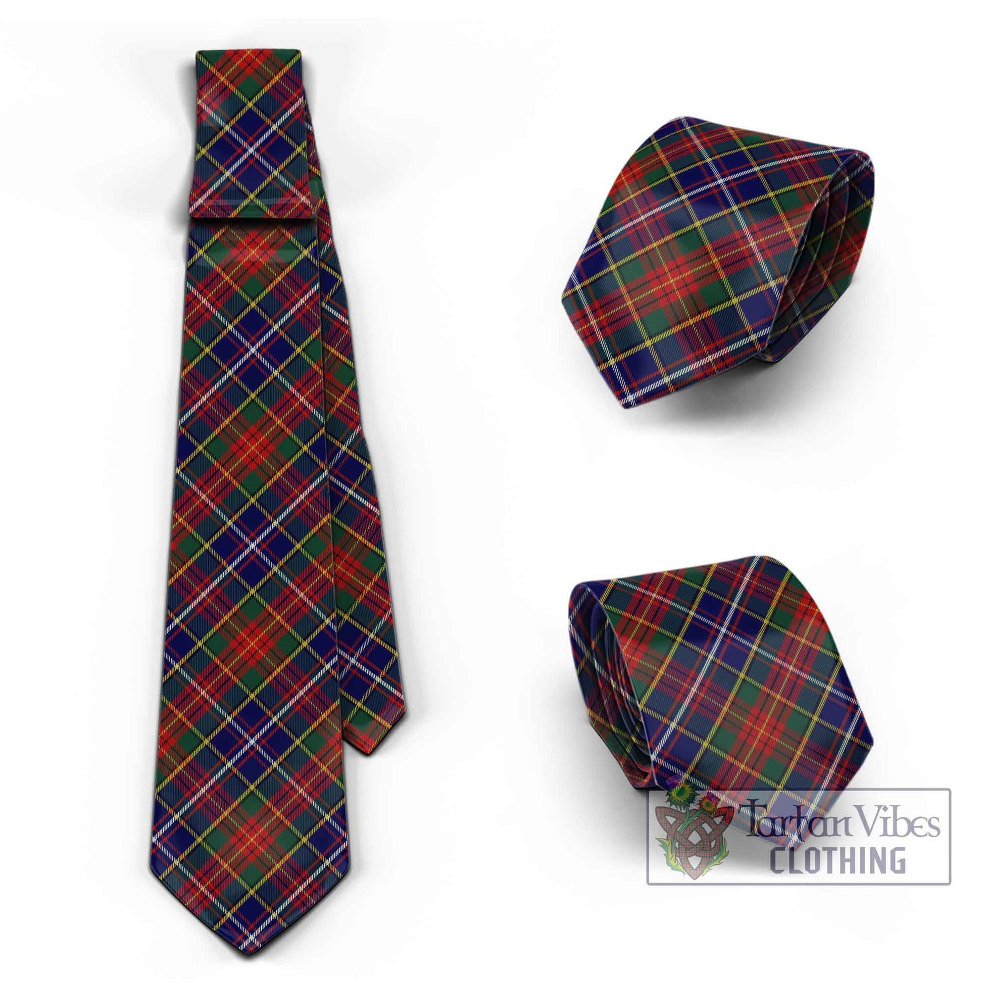 Crozier Tartan Classic Necktie Cross Style Necktie One Size - Tartan Vibes Clothing