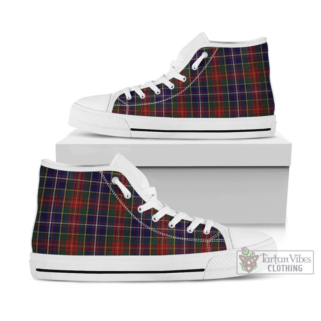 Crozier Tartan High Top Shoes Kid High Top - White Sole - Tartan Vibes Clothing