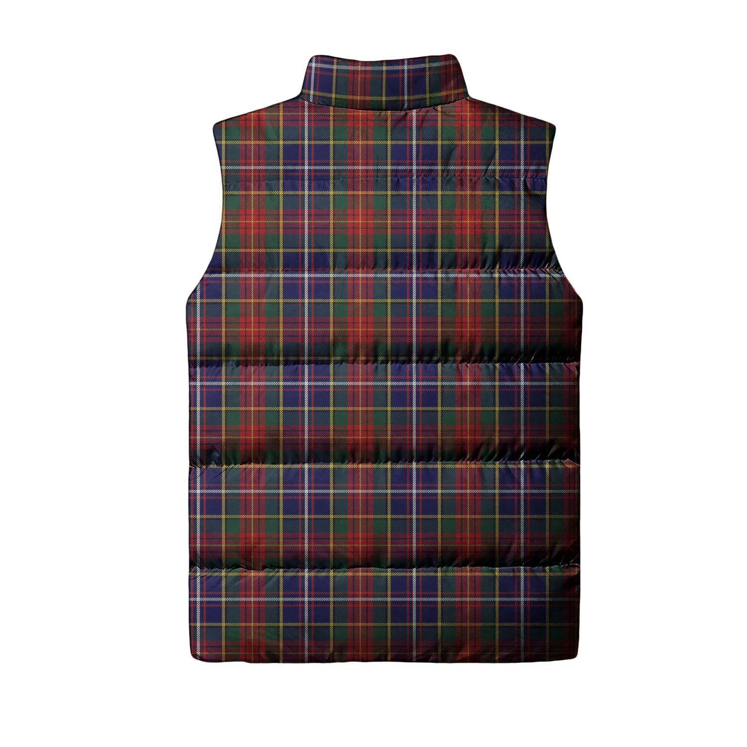 Crozier Tartan Sleeveless Puffer Jacket Unisex L - Tartan Vibes Clothing