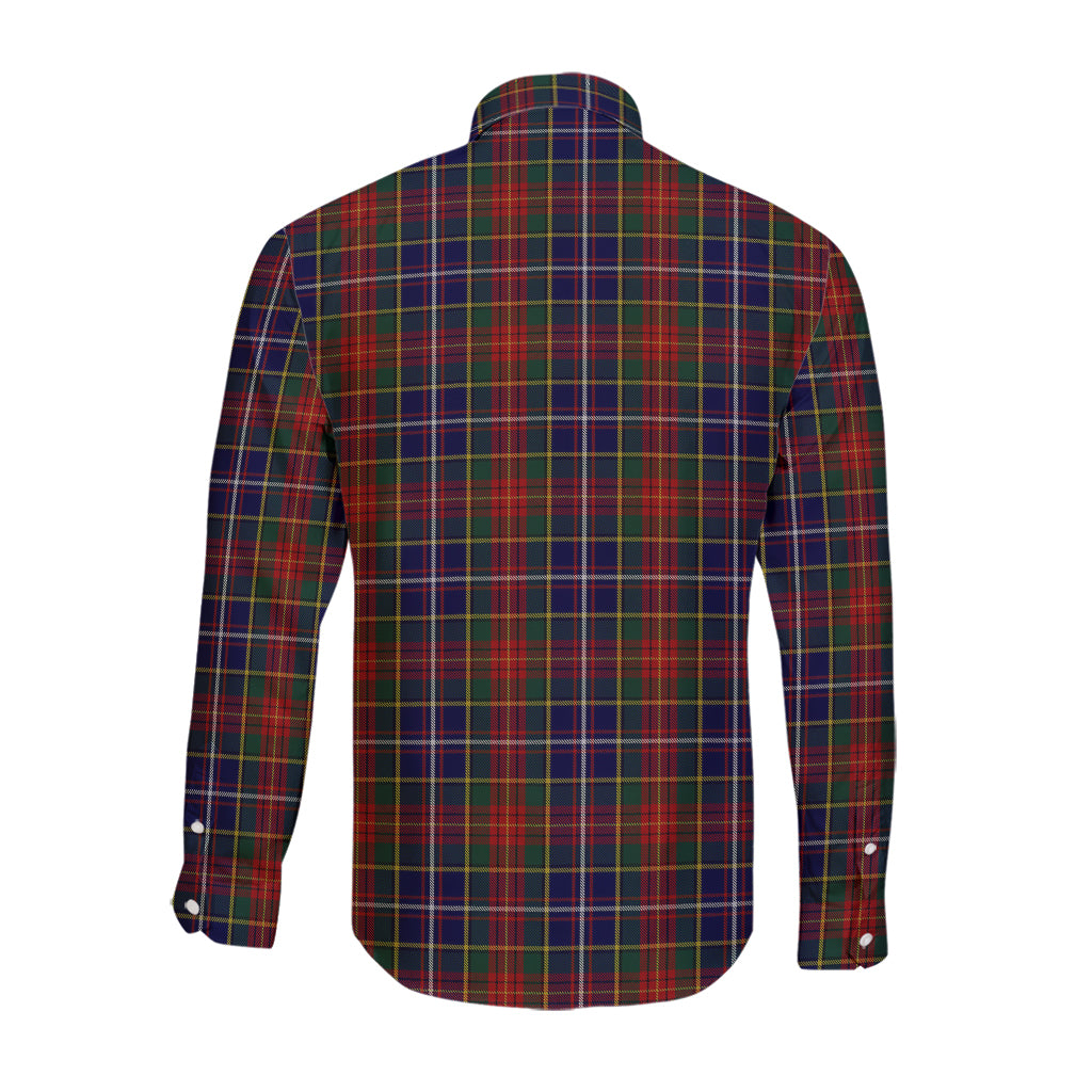 Crozier Tartan Long Sleeve Button Up Shirt - Tartan Vibes Clothing